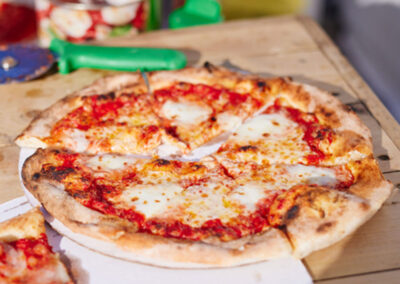 Delicious Wood-fired Pizzabar margherita pizza