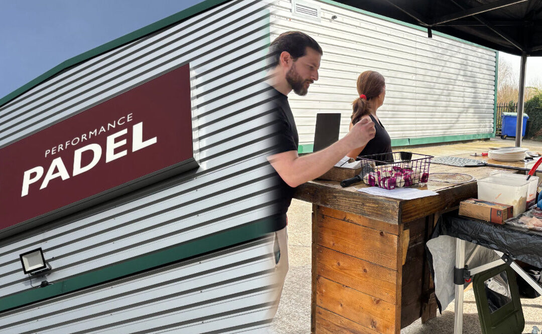 Woodfired Pizza Bar preparing pizzas at Performance Padel